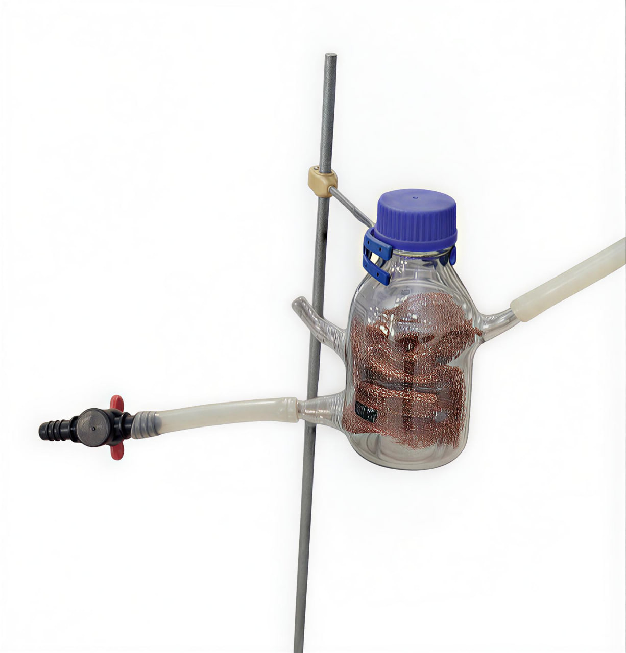 ریجنت باتل شیشه‌ای در آبی برای سیستم تقطیر