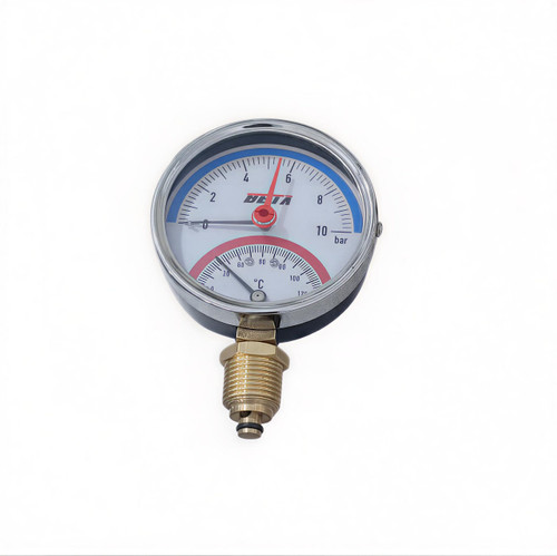 ترمومتر و مانومتر عقربهای برای کنترل دما و فشار دیگ تقطیر خانگی