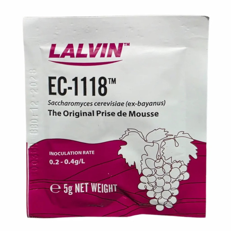 مخمر لالوین EC-1118 اصلی بسته ۵ گرمی - مناسب شراب و شامپاین